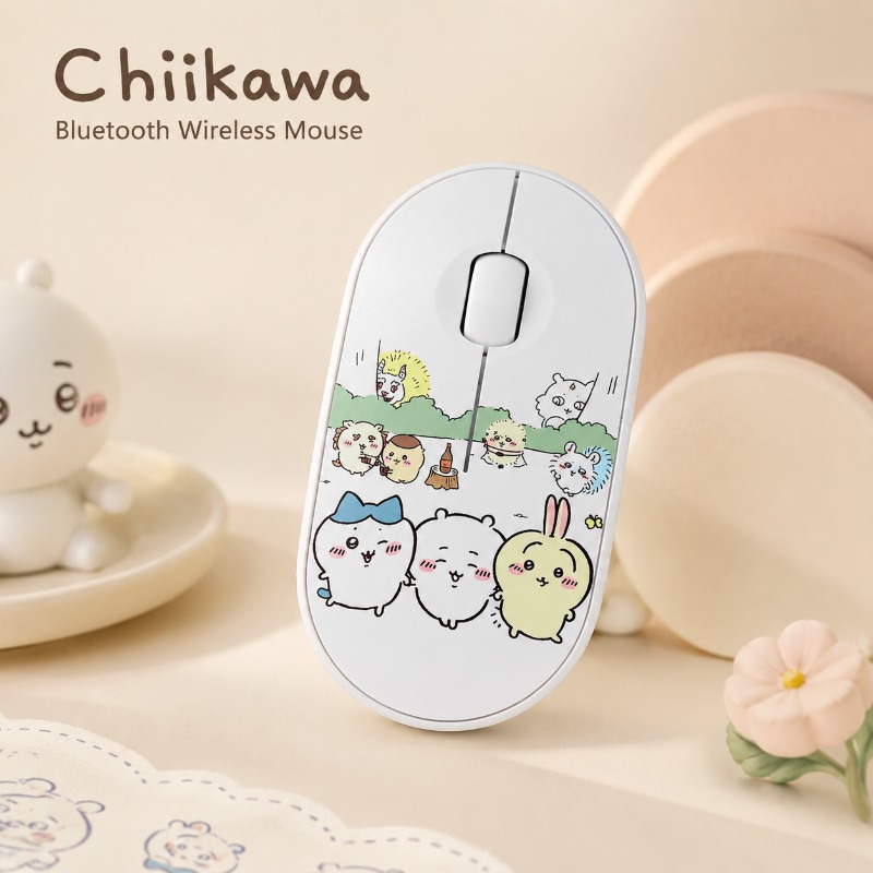 Laptop Accessories Mouse - Cute Chiikawa Bluetooth Wireless Mouse Dual