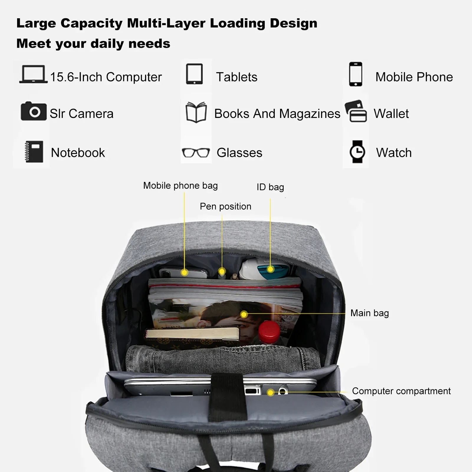 Laptop Backpack for 17 Inch La - Laptop Accessories Holder reseña y precio