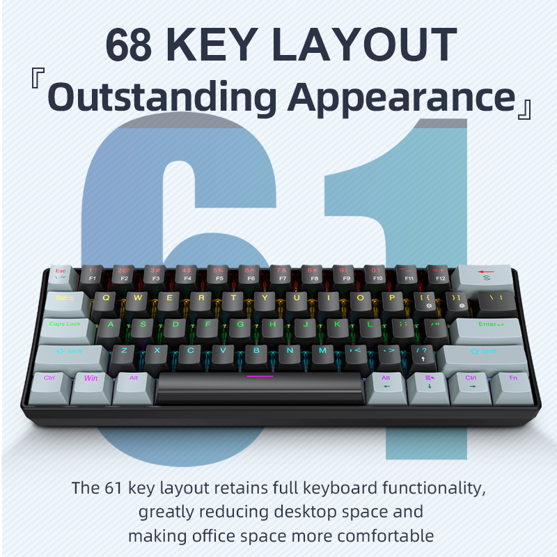 APAYADO K61 Mini Mechanical Ke - Laptop Accessories Uk reseña y precio