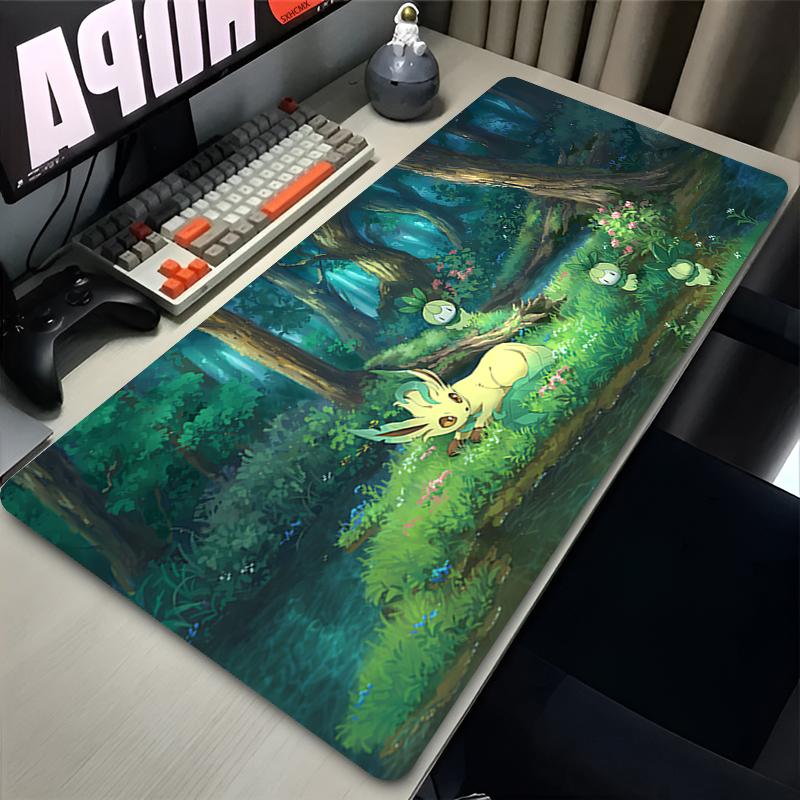 Mouse Pad Gamer P-pokemon Leaf - Laptop Accessories For Office reseña y precio