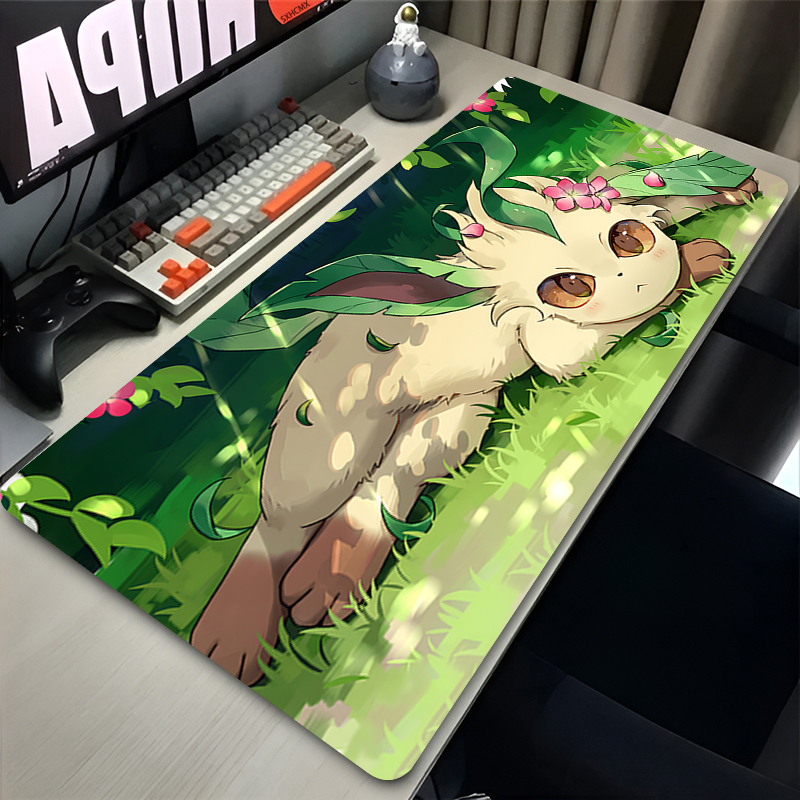 Mouse Pad Gamer P-pokemon Leaf - Laptop Accessories For Office reseña y precio