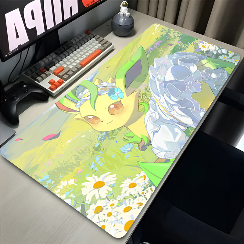 Mouse Pad Gamer P-pokemon Leaf - Laptop Accessories For Office reseña y precio