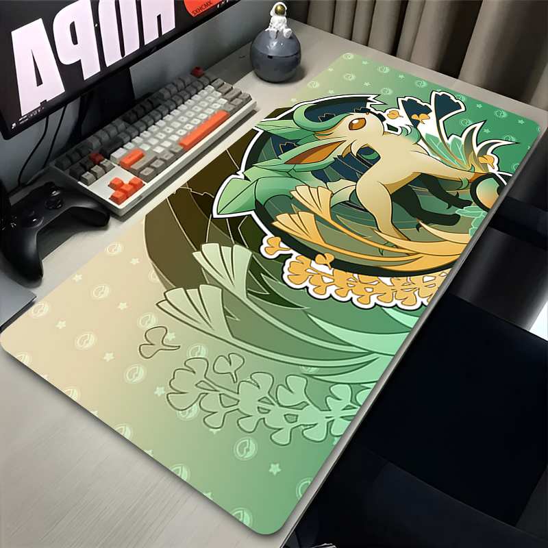 Mouse Pad Gamer P-pokemon Leaf - Laptop Accessories For Office reseña y precio