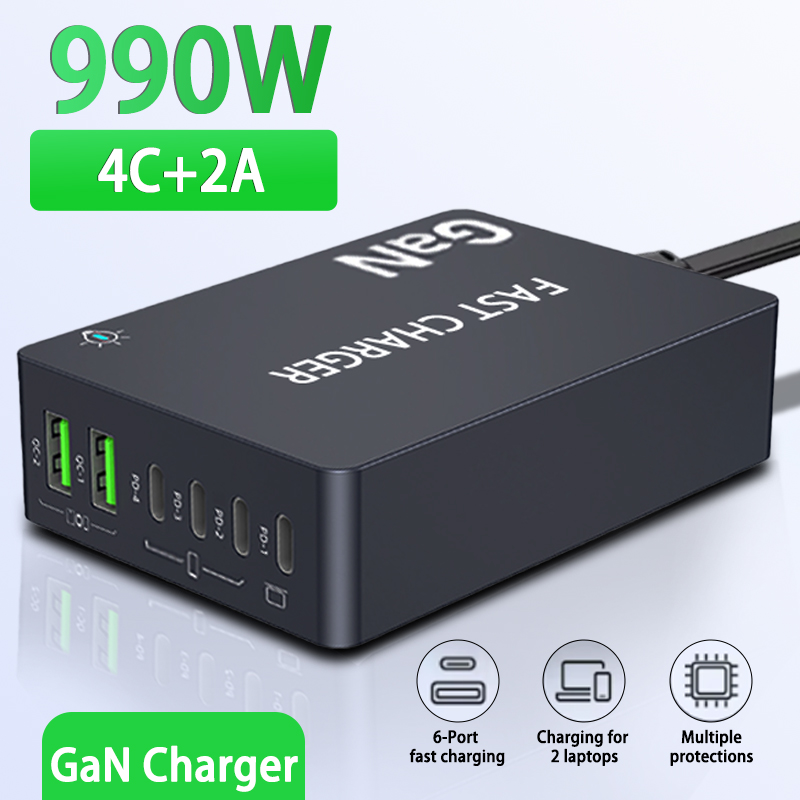 6-Ports PD USB GaN Fast Chargi - Laptop Accessories Uk reseña y precio
