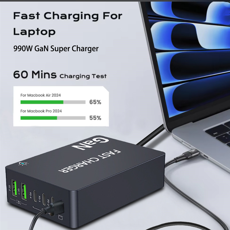 6-Ports PD USB GaN Fast Chargi - Laptop Accessories Uk reseña y precio