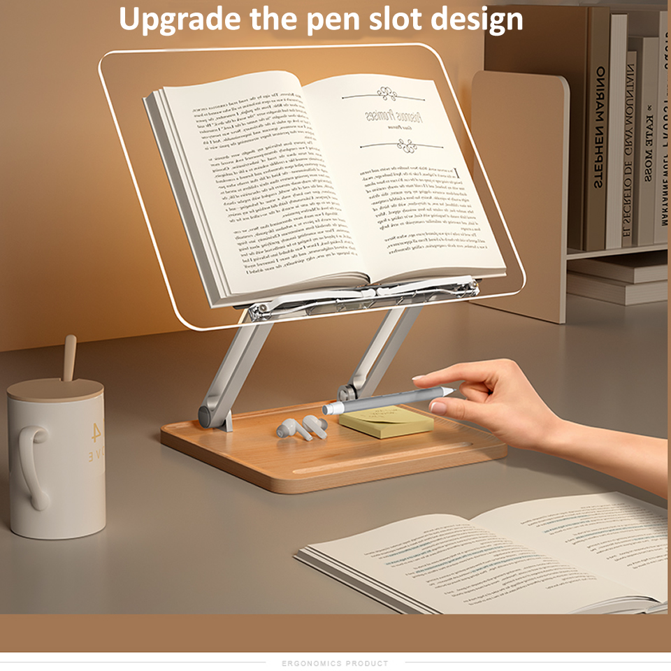 Wooden Reading Stand with Ligh - Laptop Accessories For Office reseña y precio